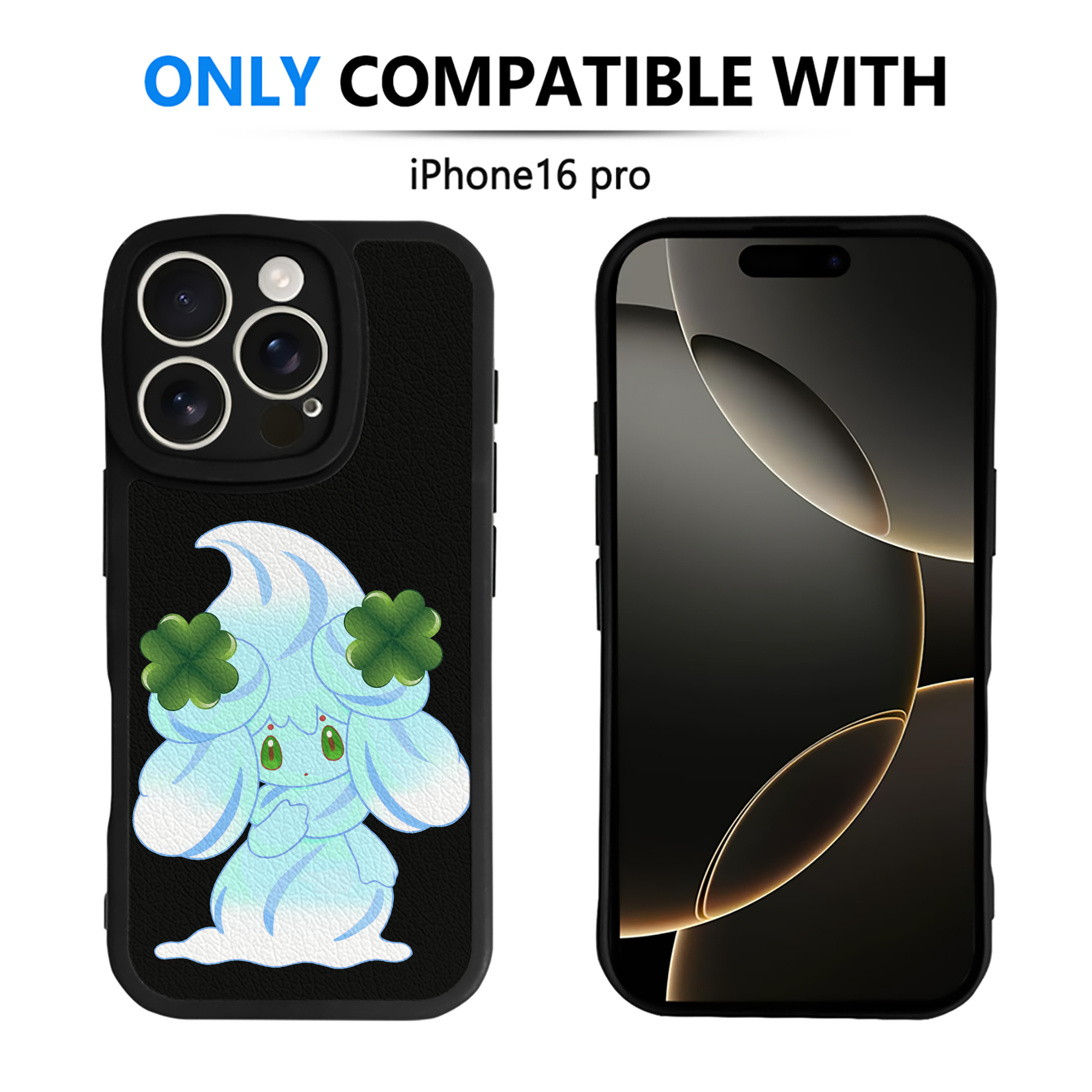 （画像用） ポケットモンスター Pokémon 【iPhone 16シリーズ対応】シリコンスマホケース（レザー調） 材質：シリコン